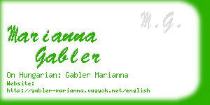 marianna gabler business card